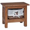 vidaXL Mesa Lateral Castanho 38 x 28 x 35 cm Madeira de mogno maci&ccedil;a