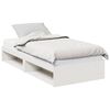 vidaXL Sof&aacute;-cama com colch&atilde;o 80x200 cm madeira de pinho maci&ccedil;a branco