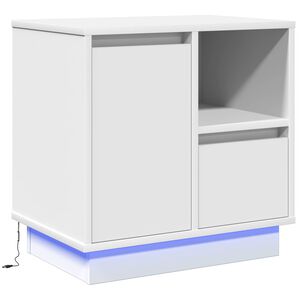 vidaXL Arm&aacute;rio de Cabeceira com gaveta Branco 50 x 34,5 x 50 cm.