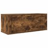 vidaXL Sapateira de parede 100x35x38 cm deriv. madeira carvalho fumado