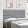 vidaXL Cabeceira com cabeceira Cinzento-claro 180 cm Couro Sint&eacute;tico