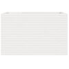 vidaXL Vaso/floreira de jardim 110x60x68,5 cm pinho maci&ccedil;o branco