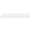vidaXL Prateleiras de parede suspensas 4 pcs 80x23,5x3,8cm MDF branco