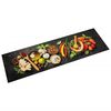 vidaXL Tapete de cozinha lav&aacute;vel 45x150 cm veludo padr&atilde;o especiarias