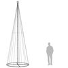 vidaXL &Aacute;rvore de Natal em cone 732 luzes LED 160x500 cm branco quente