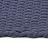 vidaXL Tapete retangular natural 160x230 cm algodão azul marinho