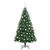 vidaXL &Aacute;rvore de Natal Artificial Verde 180 cm PVC, A&ccedil;o e Pl&aacute;stico