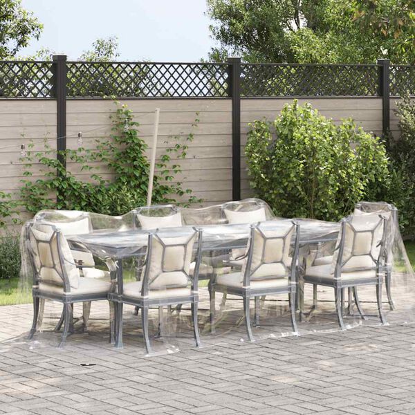 vidaXL Encerado transparente com ilh&oacute;s 2x5 m PVC