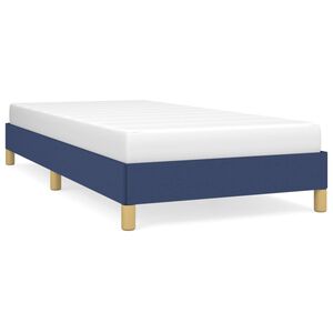 vidaXL Estrutura de cama sem colch&atilde;o 90x190 cm tecido azul