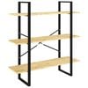 vidaXL Estante com 3 prateleiras 100x30x105 cm pinho maci&ccedil;o castanho