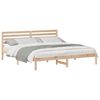 vidaXL Estrutura da Cama com cabeceira Castanho 200 x 200 cm