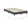 vidaXL Cama boxspring 120x200 cm tecido cinzento