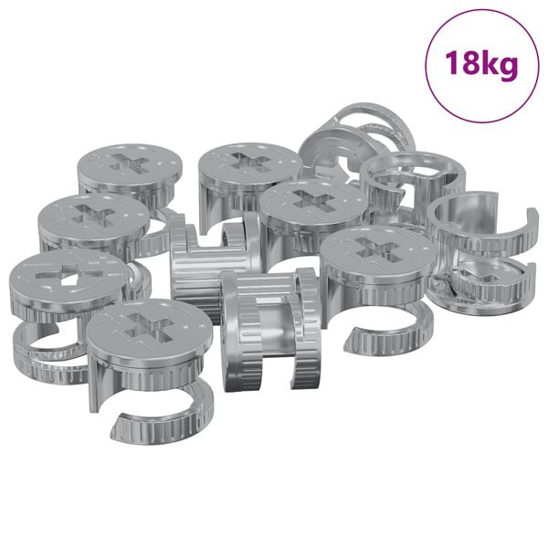 vidaXL Porcas de Fecho Cam 4000 pcs Prateado Metal