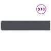 vidaXL Orlas de relva 10 pcs antracite 20x103 cm a&ccedil;o laminado a frio
