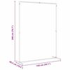 vidaXL Arco de Casamento Branco 150 x 49,5 x 200 cm A&ccedil;o