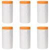 vidaXL Folha de Poeira com Fita Adesiva 6 pcs 140 x 3300 cm HDPE