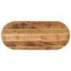 vidaXL Tampo de mesa oval 90x40x2,5 cm madeira mangueira &aacute;spera maci&ccedil;a