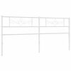 vidaXL Cabeceira de substitui&ccedil;&atilde;o 200 cm metal branco