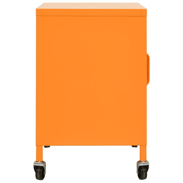 vidaXL Armário de arrumação aço 60x35x56 cm laranja