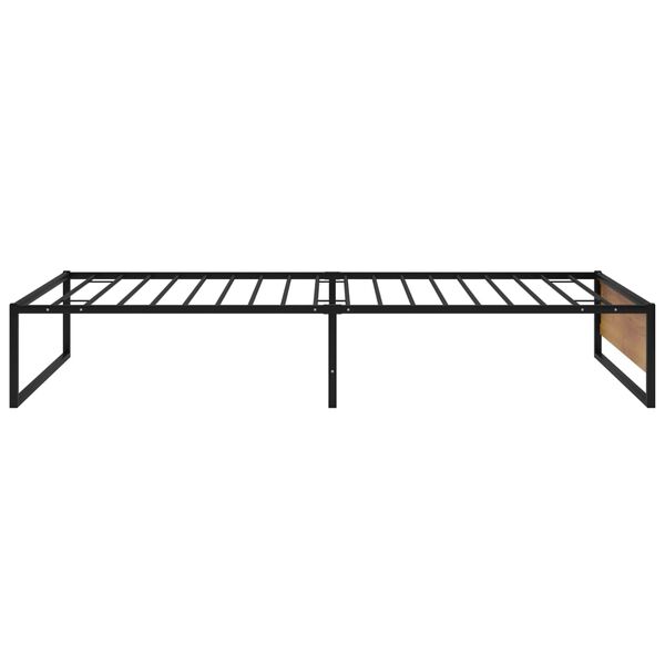 vidaXL Estrutura de cama 90x200 cm metal preto