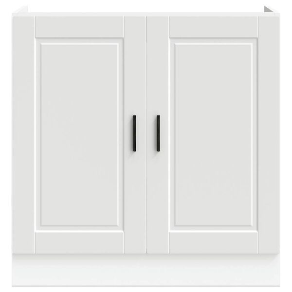 vidaXL Arm&aacute;rio base para lavat&oacute;rio "Porto" Branco Madeira engenheirada