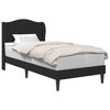 vidaXL Estrutura da Cama com cabeceira Preto 90 x 200 cm Veludo