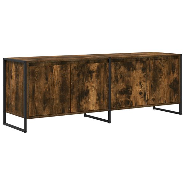 vidaXL Gabinete para TV Carvalho Fum&ecirc; 140 x 36 x 49.5 cm