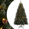 vidaXL &Aacute;rvore de Natal artificial com 300 luzes LED 180 cm