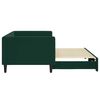 vidaXL Sof&aacute;-cama com gavet&atilde;o 90x200 cm veludo verde-escuro