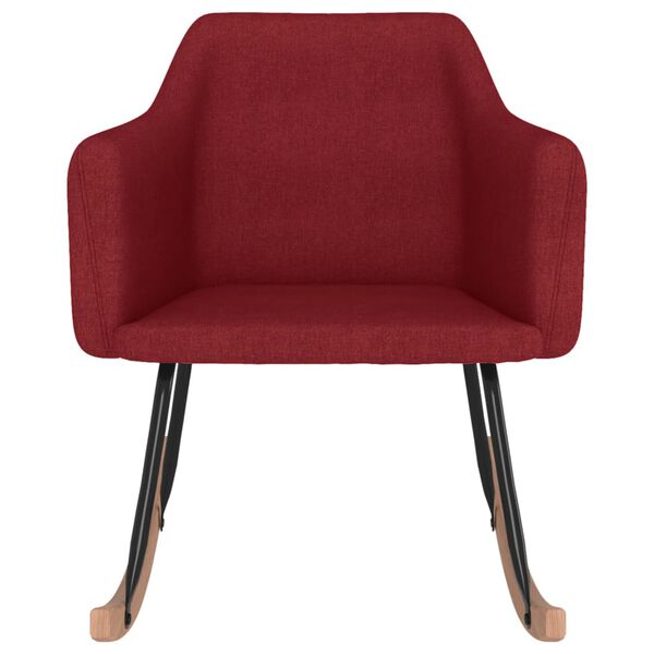vidaXL Cadeira de baloi&ccedil;o tecido vermelho tinto