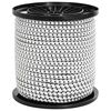 vidaXL Cordas Bungee 4 mm Preto e Branco PP e Borracha