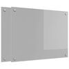 vidaXL Painel de cozinha 2 unid. Cinzento-claro 80 x 60 cm