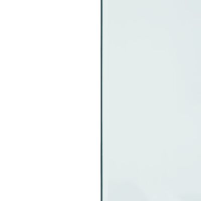 vidaXL Placa de vidro para lareira retangular 100x50 cm