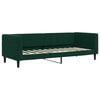 vidaXL Sof&aacute;-cama c/ gavet&atilde;o e gavetas 80x200cm veludo verde-escuro