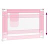 vidaXL Barra de seguran&ccedil;a p/ cama infantil tecido 90x25 cm rosa