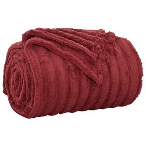 vidaXL Manta Vermelho Bordeaux 150 x 130 cm 0.51 kg L&atilde;