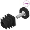 vidaXL Cal&ccedil;os para M&oacute;veis Ajust&aacute;vel 1895 unid. Preto PP
