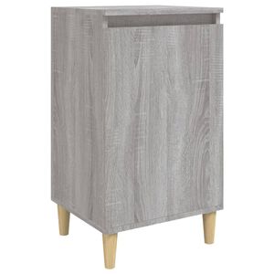 vidaXL Mesa de cabeceira 40x35x70 cm derivados madeira cinza sonoma