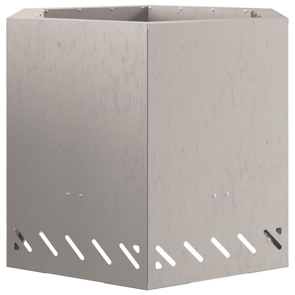 vidaXL Fogueira Sem Fuma&ccedil;a Castanho 58 x 58 x 51 cm A&ccedil;o