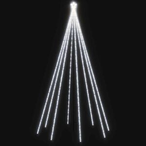 vidaXL Ilumina&ccedil;&atilde;o cascata p/ &aacute;rvore Natal int/ext 400 luzes LED 2,5 m