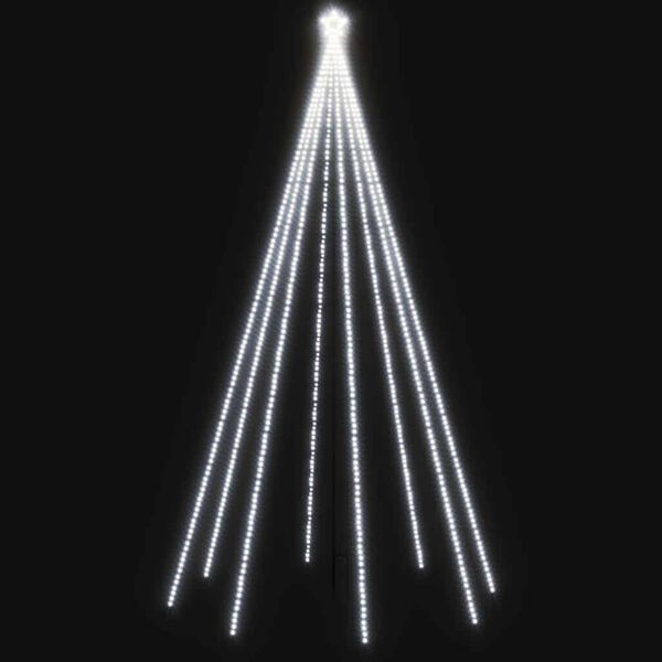vidaXL Ilumina&ccedil;&atilde;o cascata p/ &aacute;rvore Natal int/ext 400 luzes LED 2,5 m