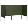 vidaXL Tela para Lixeira 167 x 85 x 113 cm A&ccedil;o Verde-Azeitona