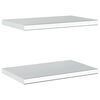 vidaXL Prateleiras de parede 2 pcs 50x30x3 cm aço inoxidável prateado