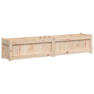 vidaXL Vaso/floreira de jardim 150x31x31 cm madeira de pinho maci&ccedil;a