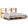 vidaXL Cama com estante sem colch&atilde;o 180x200 cm madeira maci&ccedil;a