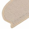 vidaXL Tapetes escada adesivos aspeto sisal 30 pcs 65x21x4 cm berbere