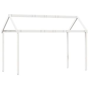 vidaXL Telhado de cama infantil 217x95,5x159 cm pinho maci&ccedil;o branco
