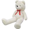 vidaXL Urso de peluche XXL 135 cm branco