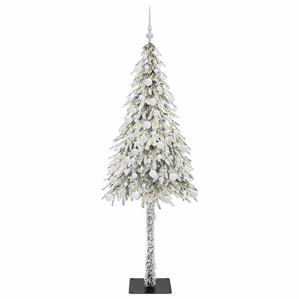 vidaXL &Aacute;rvore de Natal com 300 LEDs com suporte Branco 180 cm PE e A&ccedil;o