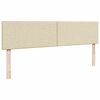 vidaXL Estrutura de cama otomana com creme de colch&atilde;o 180x200cm tecido